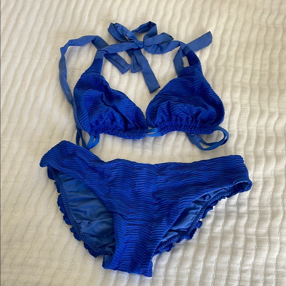 LULI FAMA 🫐 Vibrant Blue Bikini Set 👙
